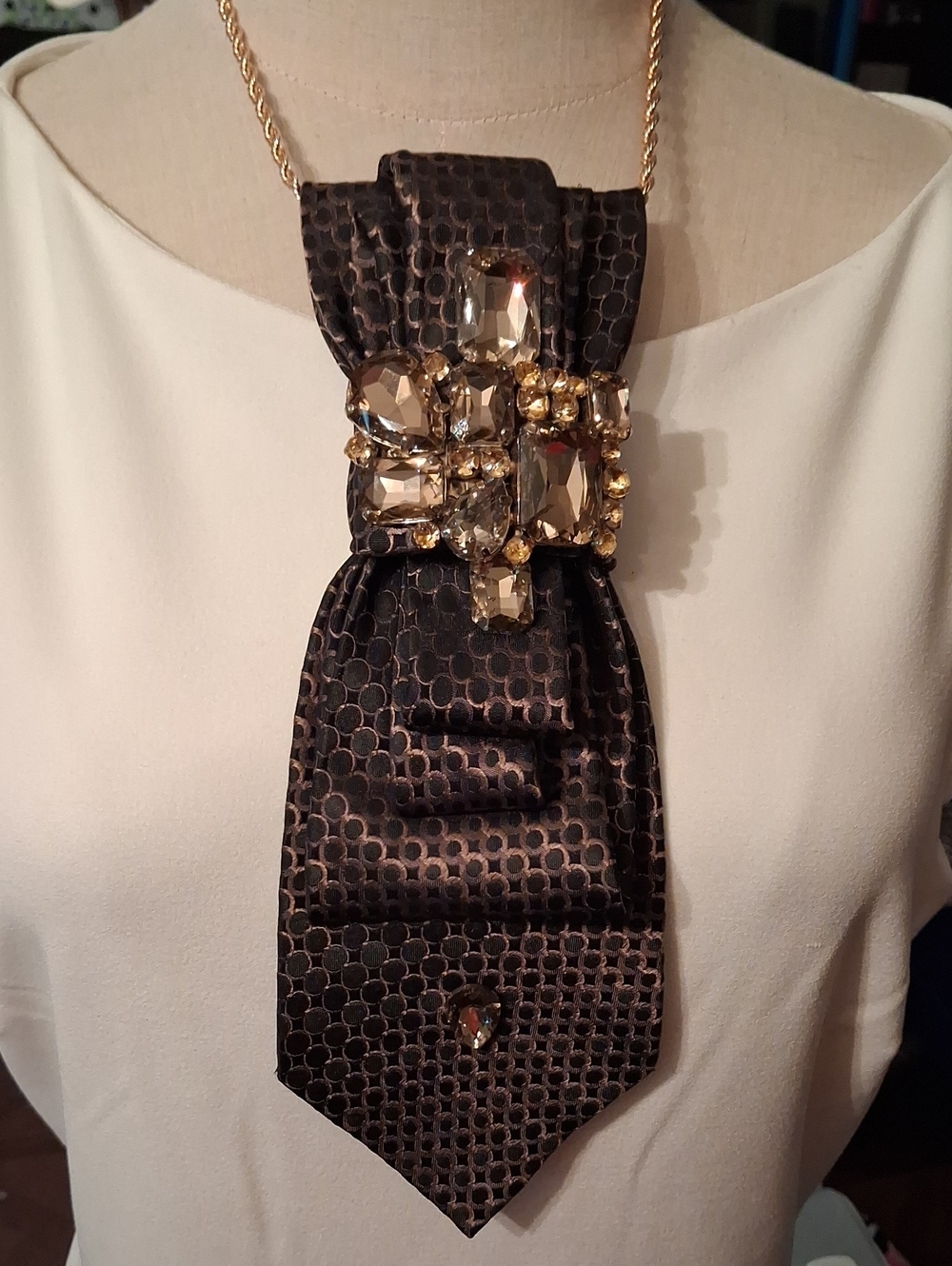 Van Heusen Upcycled Necktie Necklace